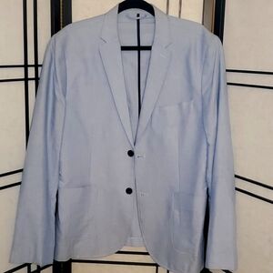 H&M light blue slim fit blazer Size 44R